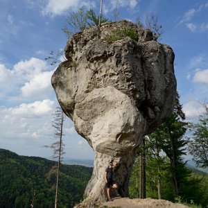 Jiří Králík na vrcholu Stratený Budzogáň (30.4.2018 16:00)