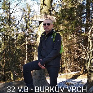 Aleš Sýkora na vrcholu Burkův vrch (15.3.2020 14:08)