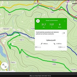 Jiřina na vrcholu Smrčina - S vrchol (18.9.2022 12:00)