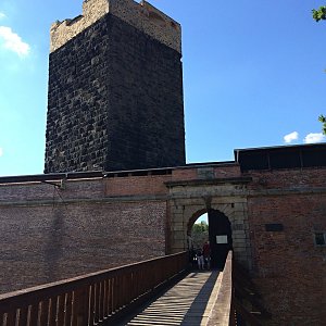 Radka D na vrcholu Chebský hrad (20.7.2017 17:40)