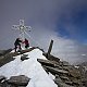 Martin Braun na vrcholu Weißspitze - Punta Bianca (11.9.2014 13:20)