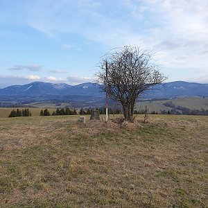 Petr Pepe Peloušek na vrcholu Na Vrchu (15.3.2021 16:51)