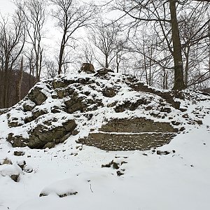 Petr Pepe Peloušek na vrcholu Šostýn (13.1.2021 9:20)