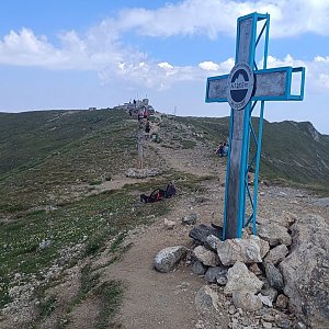 Ľuboš na vrcholu Bucura Dumbravă (15.7.2024 12:15)