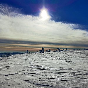 Martin Horáček na vrcholu Kamzičník (31.1.2021 10:54)