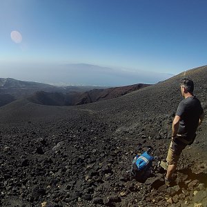 Petr T. na vrcholu Pico Viejo (20.12.2018 14:45)