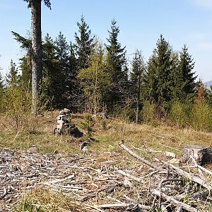 Petr Pepe Peloušek na vrcholu Bukovka (17.4.2020 11:48)