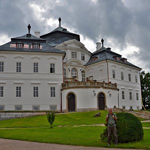 Jarda Vála na vrcholu Chlumec (3.9.2023)