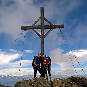 Petr Pepe Peloušek na vrcholu Kreuzspitze (29.7.2017 11:40)