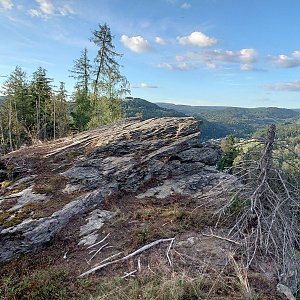 Nojby na vrcholu Hradiště S (17.8.2024 19:15)