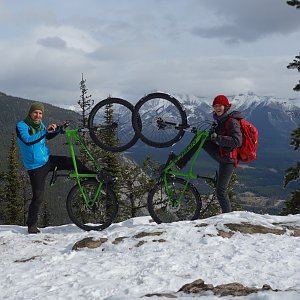 Iveta Válová na vrcholu Stoney Squaw Mountain (13.10.2016 13:05)