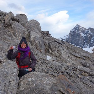 Iveta Válová na vrcholu Ha Ling Peak (15.5.2017 20:17)