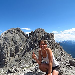 Iveta Válová na vrcholu Mount Edith (3.7.2017 14:35)