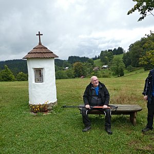 Pavel Martínek na vrcholu Kyčera S vrchol (22.9.2017 12:45)