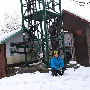 Gregořicovi na vrcholu Vrchhora (17.4.2021 7:43)