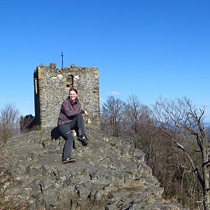 Iveta Válová na vrcholu Ralsko (20.3.2019 16:06)