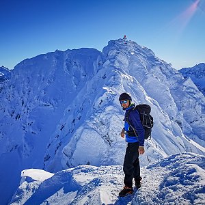 Jiří Králík na vrcholu Svinica SZ vrchol (21.1.2024 11:13)