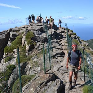 Jarda Vála na vrcholu Monte Capanne (15.8.2014 23:35)