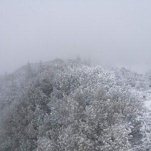 Martin Malý na vrcholu Schneekogel (9.11.2019 11:20)