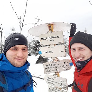 MartinMoli na vrcholu Malchor (2.3.2019 9:09)