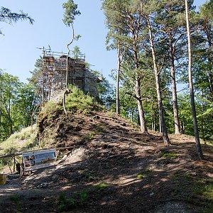 Ľuboš na vrcholu Lipovský hrad (19.6.2021 9:00)