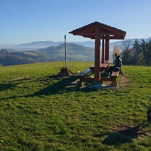 Michaela Hilscherová na vrcholu Na Magoni (8.11.2020 9:50)