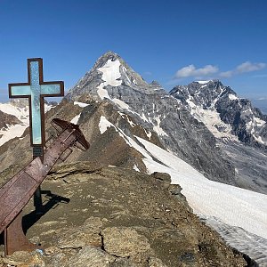 Martin Malý na vrcholu Cima di Solda (1.8.2024 9:20)