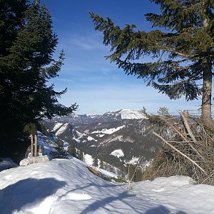 Martin Malý na vrcholu Schwarzkogel (1.2.2020 10:52)