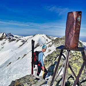 Martin Horáček na vrcholu Svišťový štít (19.3.2023 9:58)