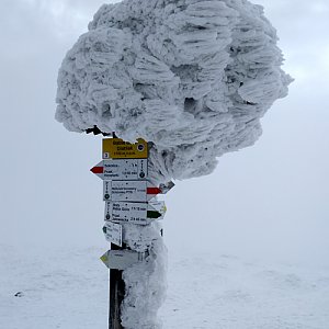 Jakub Kaleta na vrcholu Babia hora (10.3.2018 12:50)