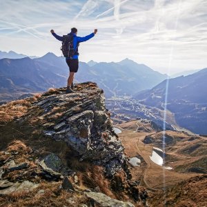 Jiří Králík na vrcholu Seekarschneid (28.10.2024 9:53)