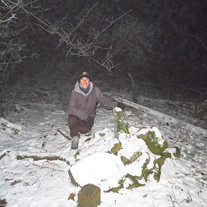 Iveta Válová na vrcholu Vlhošť (10.12.2022)