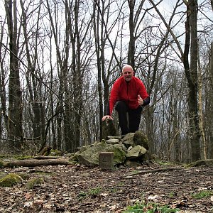 Michal Kříž na vrcholu Vlhošť (24.3.2023 13:02)