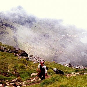 Bouřka na vrcholu Mount Brandon (27.7.2005 11:25)