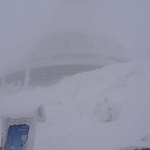 Martin Palin na vrcholu Ještěd (16.1.2021 13:04)