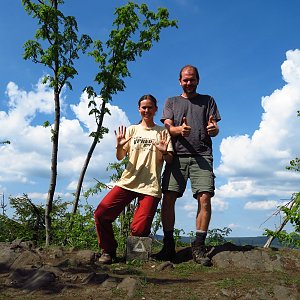 Iveta Válová na vrcholu Bukovec (2.6.2019)