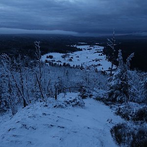 Bouřka na vrcholu Bukovec (1.1.2021 16:21)