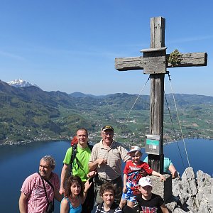 Divočák junior na vrcholu Kleiner Schonberg (21.4.2018 11:48)