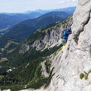 Martin Malý na vrcholu Admonter Kalbling (8.8.2023 16:50)