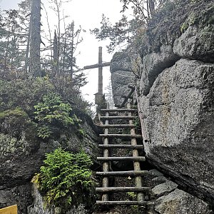 Tomáš Kupsa na vrcholu Schönbergfelsen (7.10.2020 11:30)