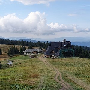 Veronika Matoušková na vrcholu Góra Pięciu Kopców (27.9.2021 16:45)