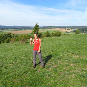 Iveta Válová na vrcholu Střelecký kopec (13.9.2022)