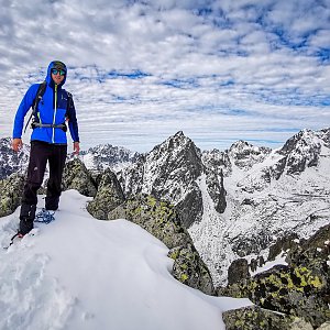 Jiří Králík na vrcholu Veľká Lomnická veža (6.10.2022 10:38)