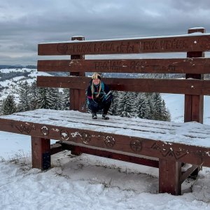 Jiřka Niedobová na vrcholu Kykula (23.11.2024 13:15)