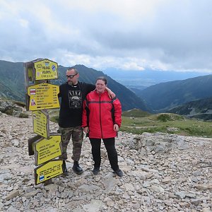 Daniel Ledl na vrcholu Volovec (8.8.2023 12:28)