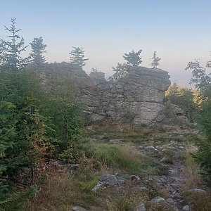 Cyklista 73 na vrcholu Ödriegel (23.8.2023 7:10)