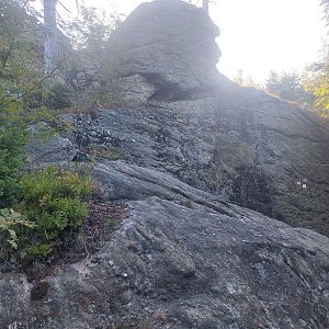 Cyklista 73 na vrcholu Hängender Riegel (23.8.2023 8:41)