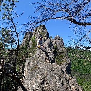 Pavel Svoboda na vrcholu Súľovský hrad (12.5.2024 11:50)