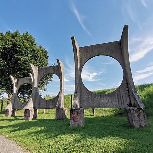 Šárka na vrcholu Krmelínský kopec (11.8.2021 16:00)