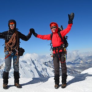 Jar Faldy na vrcholu Signalkuppe / Punta Gnifetti (23.8.2014 12:02)